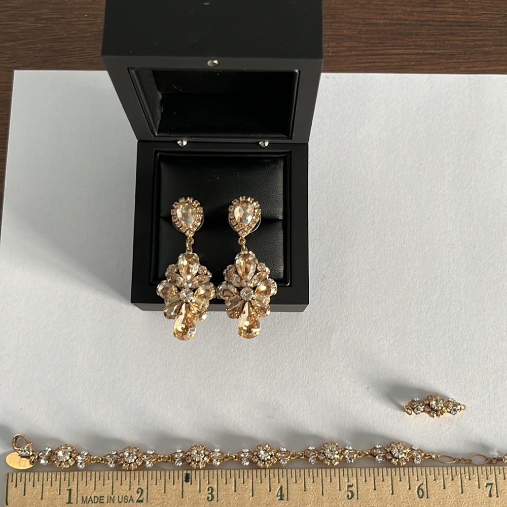 Haute Bride Swarovski Crystal Earrings - Picture 10 of 10